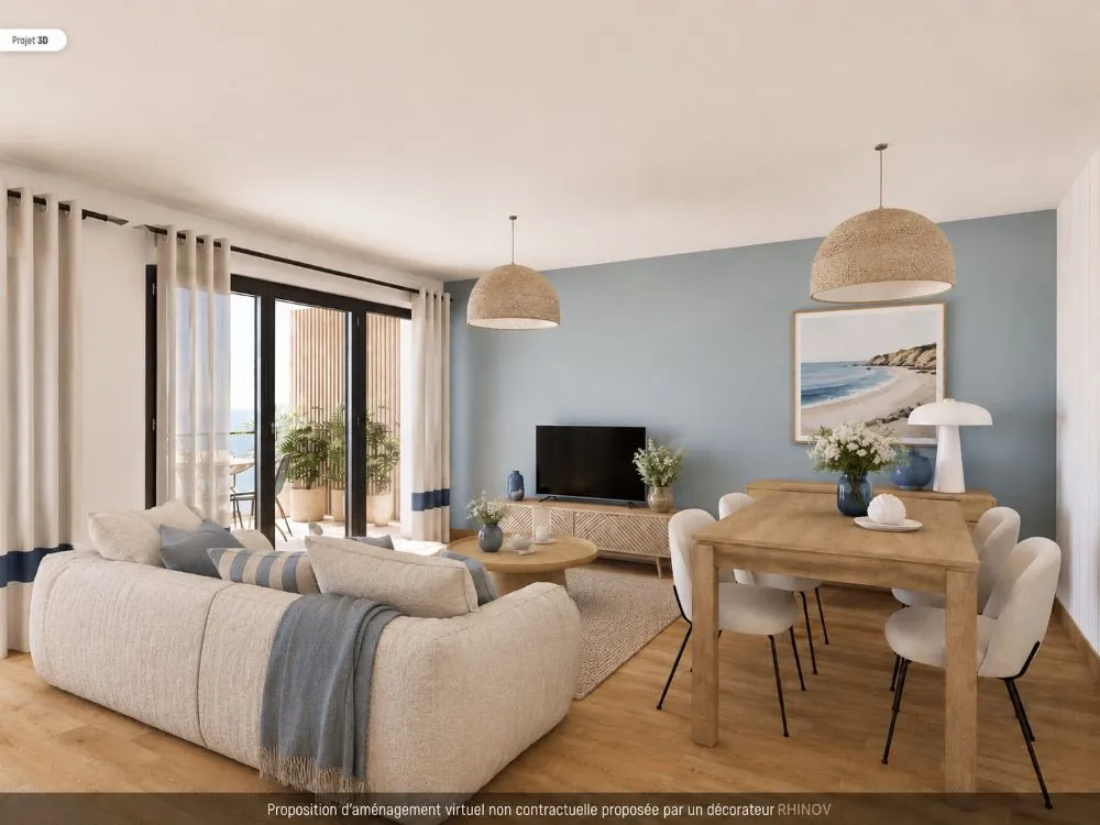 Salon-Perla Appartement à vendre à Louannec Perros-Guirec